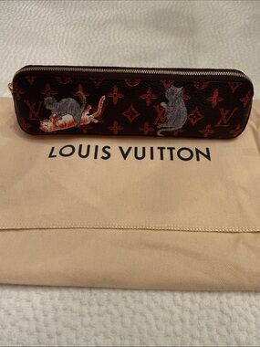 Louis Vuitton Monogram Grace Cottington Catogram Elizabeth Pencil Pouch